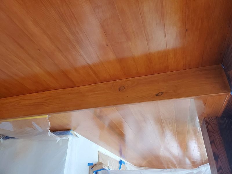 Wooden ceiling